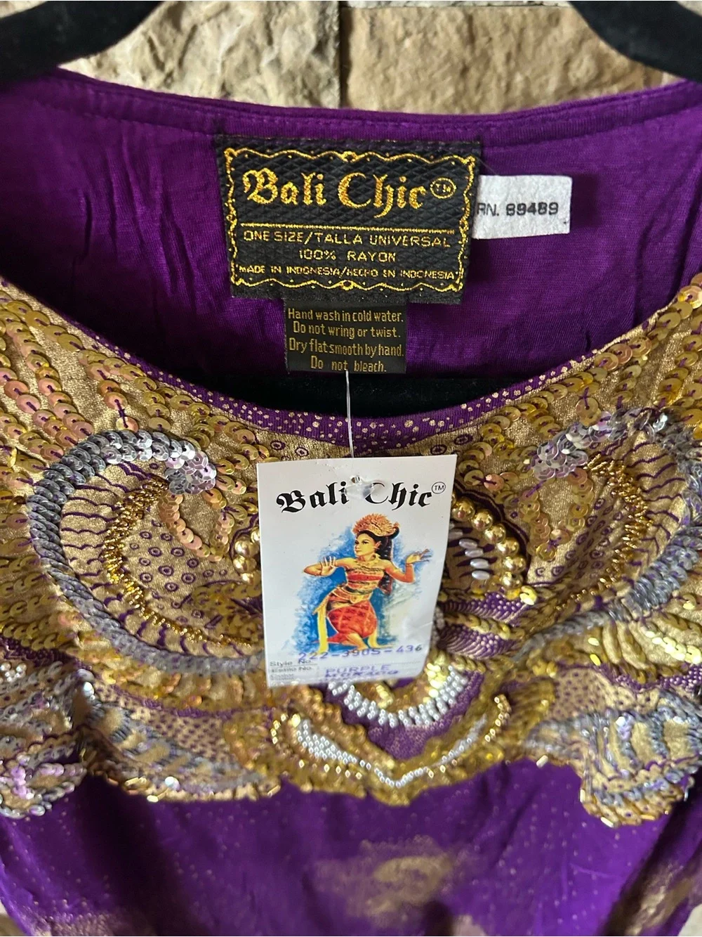 80s Retro VTG Middle Eastern Embroidered Purple Short Set Gold Accents